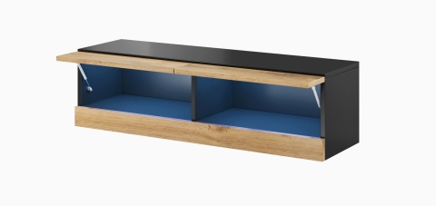 StolikTV.pl VIGO NEW 140 30/140/40 czarny/dąb wotan